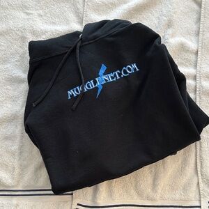 Jerzees Black MuggleNet Hoodie Sweatshirt